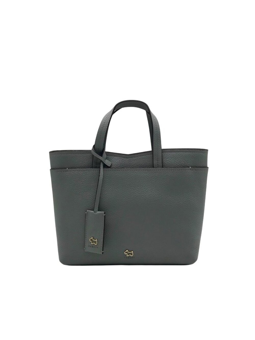 Radley London Light Blue Pebbled Leather Satchel Bag